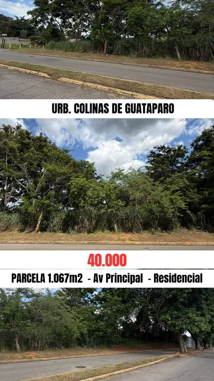 Terreno en Colinas de Guataparo — USD 40.000