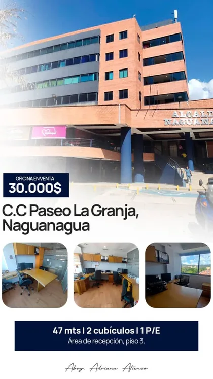 Oficina en Naguanagua, C.C Paseo La Granja — USD 30.000