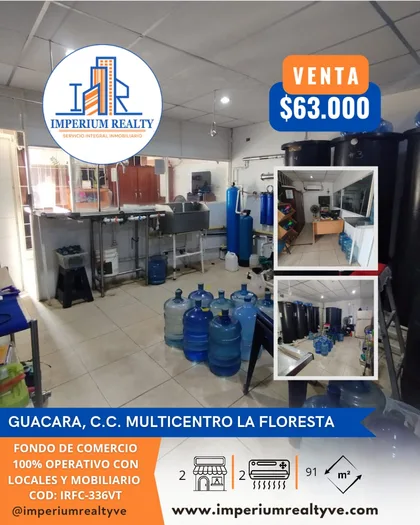 Fondo de Comercio en Guacara, C.C. Multicentro La Floresta — USD 63.000