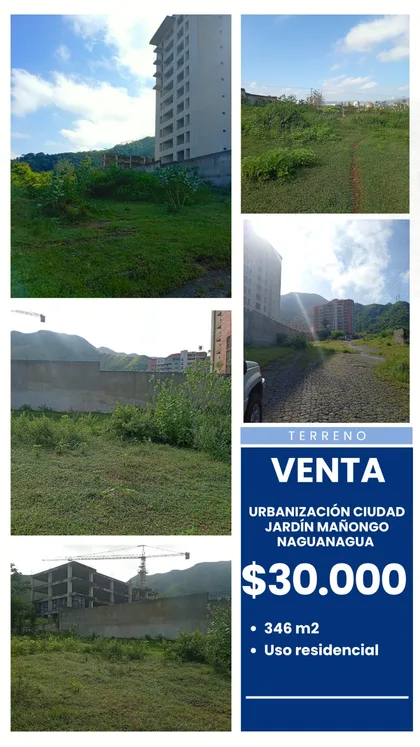 Terreno en Urbanización Ciudad Jardín Mañongo, Naguanagua — USD 30.000