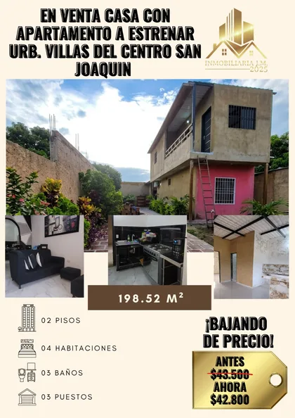 Casa en URB. VILLAS DEL CENTRO SAN JOAQUIN — USD 42.800