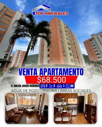 Apartamento en El Rincón Jardín Mañongo — USD 68.500