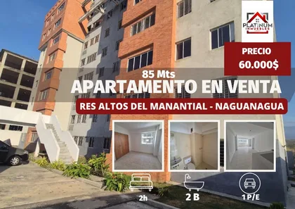 Apartamento en Altos del Manantial - Naguanagua — USD 60.000