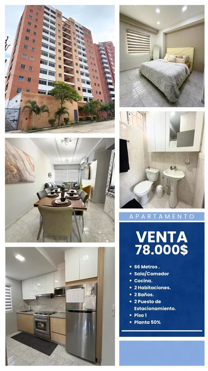 Apartamento en Residencias Areka Suites, Urb. El Manantial- Naguanagua — USD 78.000