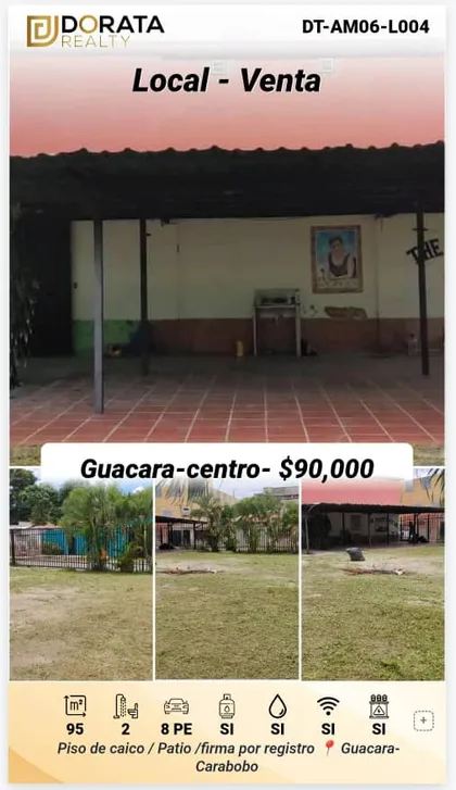 Local en Guacara - Centro — USD 90.000
