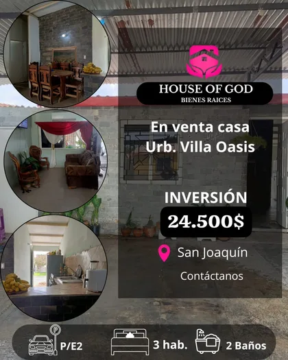 Casa en Urb. Villa Oasis, San Joaquín — USD 24.500