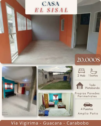 Casa en El Sisal, Guacara — USD 20.000