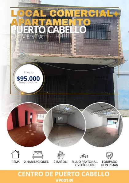 Local en Centro de Puerto Cabello — USD 95.000