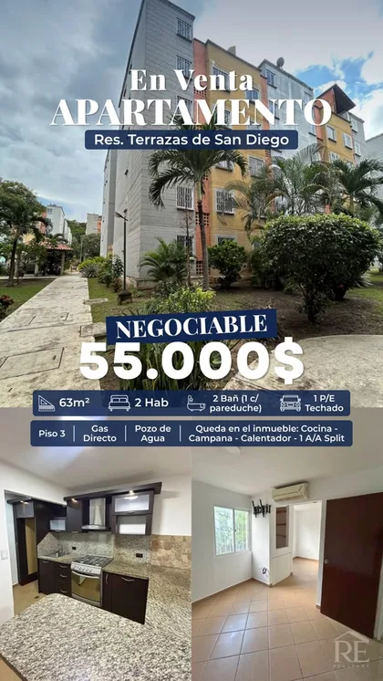 Apartamento en Res. Terrazas de San Diego — USD 55.000