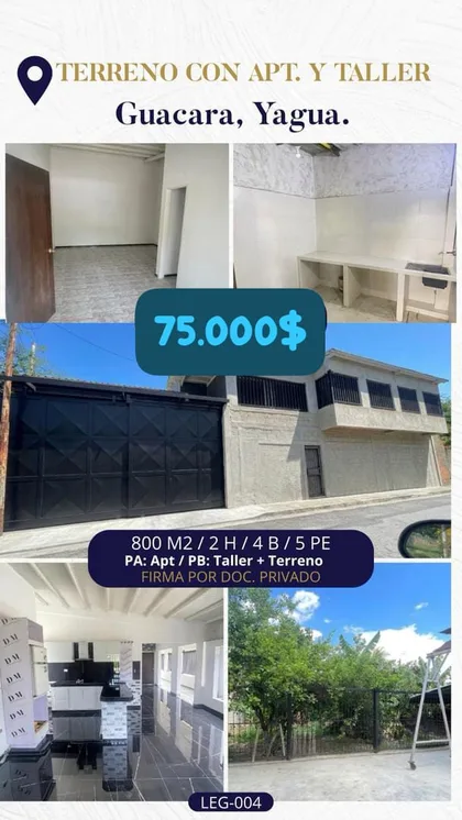 Casa en Guacara, Yagua — USD 90.000