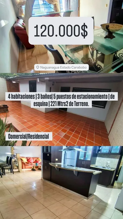Casa en El Naranjal, Naguanagua — USD 120.000