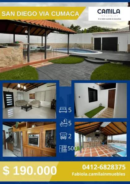 Villa en Via La Cumaca, San Diego — USD 190.000