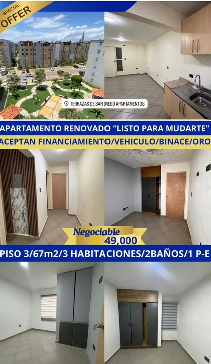 Apartamento en Terrazas de San Diego — USD 49.000