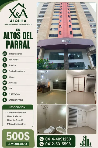 Apartamento en Altos del Parral — USD 500