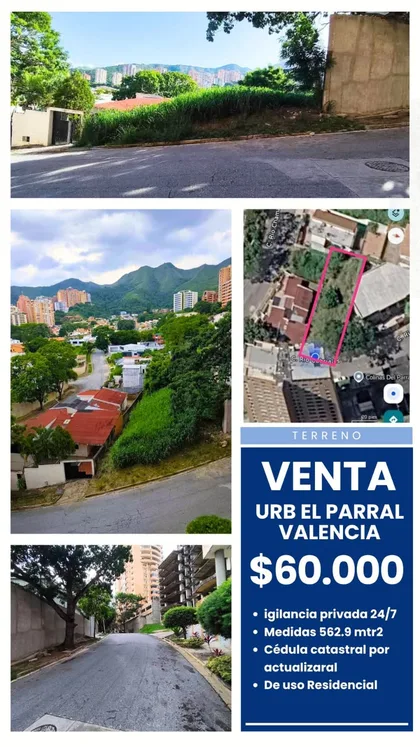 Terreno en Urb El Parral — USD 60.000