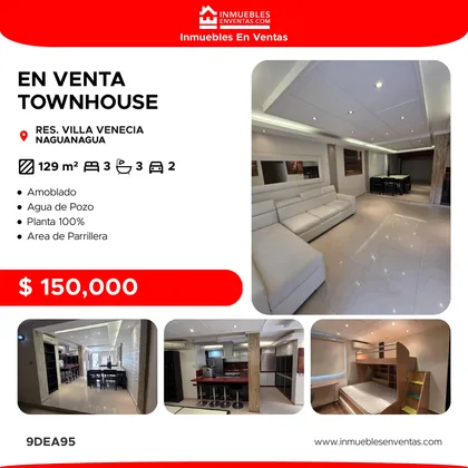 Townhouse en Manantial, Residencias Villa Venecia, Naguanagua — USD 150.000
