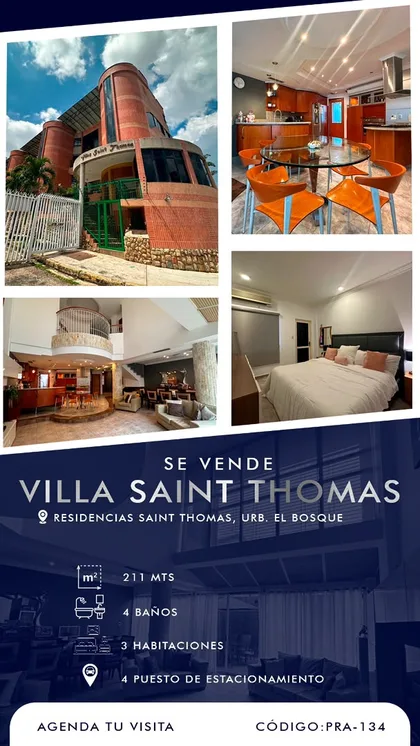 Villa en Residencias Saint Thomas, Urb. El Bosque, Valencia — USD 170.000