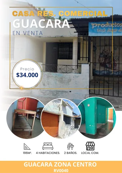 Casa en Guacara — USD 34.000