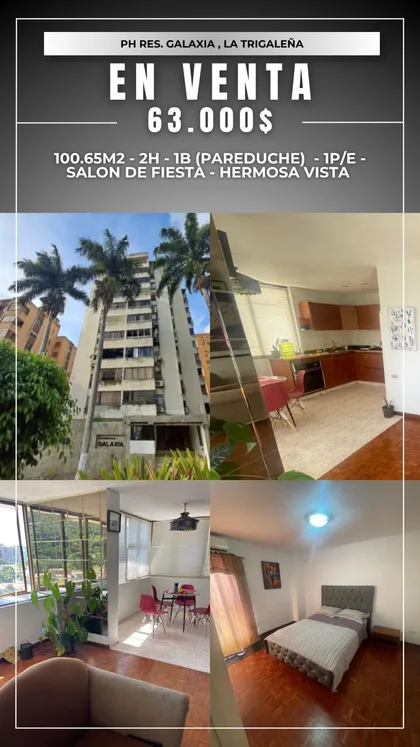 Penthouse en La Trigaleña — USD 63.000