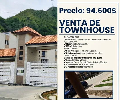 Townhouse en Residencias Cumbres de la Esmeralda, San Diego — USD 94.600