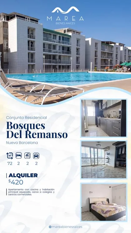 Apartamento en Bosques del Remanso — USD 420