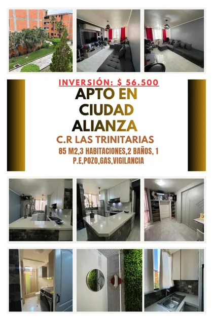 Apartamento en Conjunto Residencial Las Trinitarias Ciudad Alianza Guacara — USD 56.500