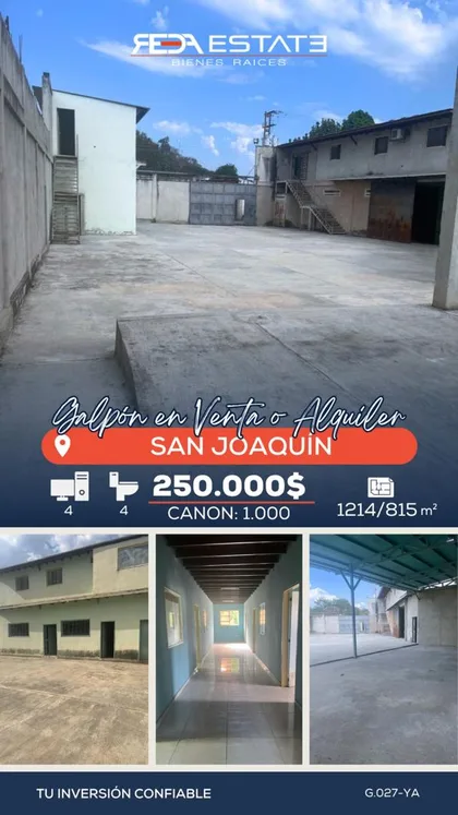 Galpón en San Joaquín — USD 250.000