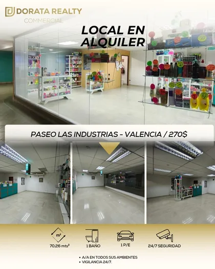 Local en CC Paseo Las Industrias. Valencia - Edo. Carabobo — USD 270