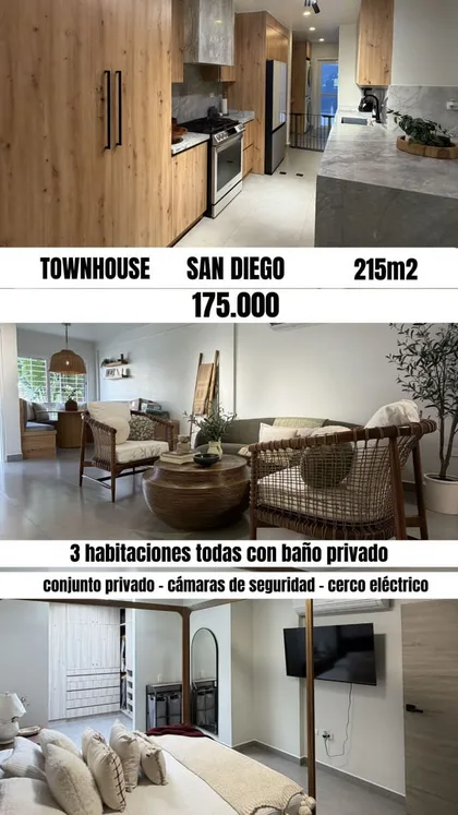 Townhouse en La Esmeralda San Diego — USD 175.000