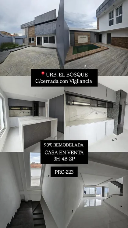 Casa Quinta en La Urb. El Bosque — USD 235.000