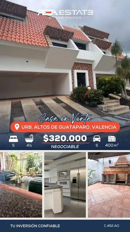 Casa en Altos de Guataparo — USD 320.000