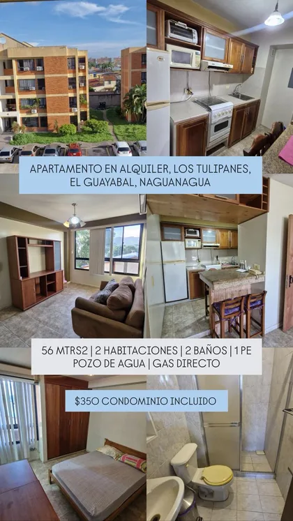 Apartamento en Naguanagua Guayabal Res. Los Tulipanes — USD 350