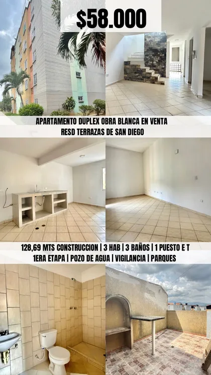 Apartamento en Residencial Terrazas de San Diego — USD 58.000
