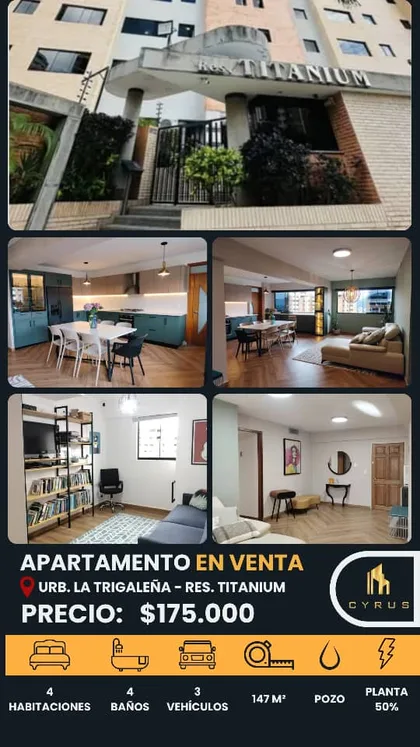 Apartamento en La Trigaleña — USD 175.000