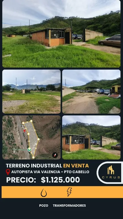 Terreno en Valencia–Puerto Cabello — USD 1.125.000