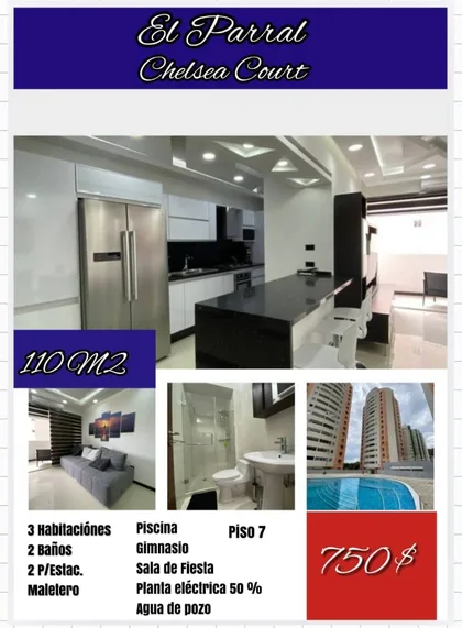 Apartamento en Residencias Chelsea Court, El Parral — USD 750