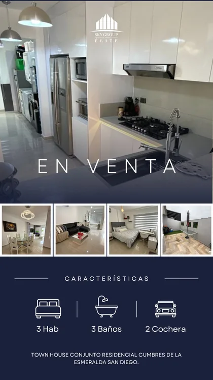 Townhouse en Cumbres de La Esmeralda, San Diego — USD 185.000