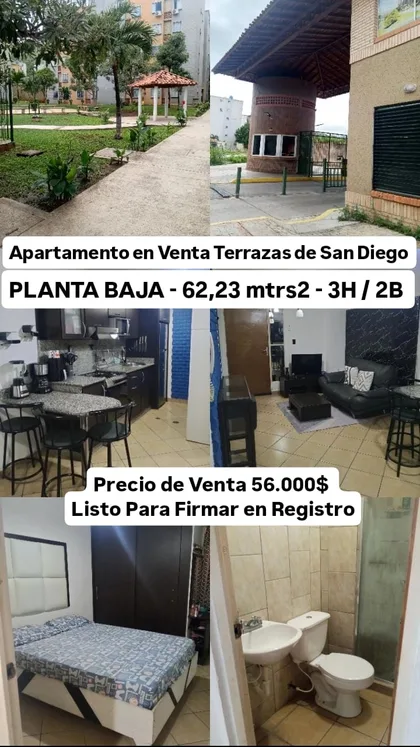 Apartamento en Terrazas de San Diego — USD 56.000