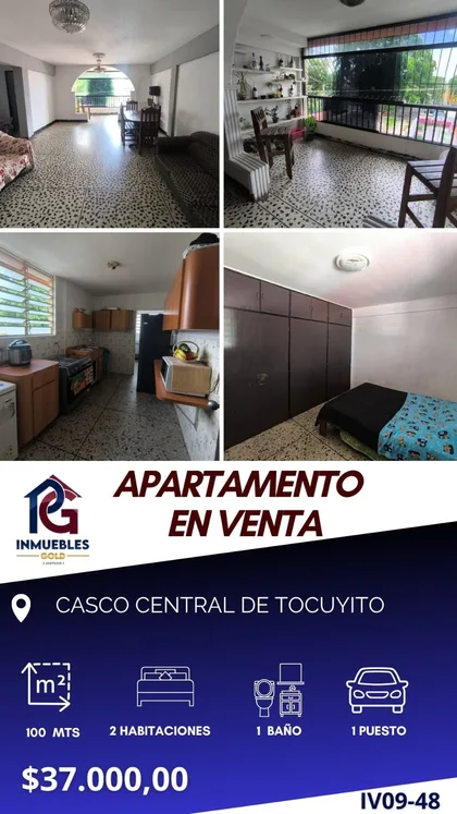 Apartamento en Casco Central de Tocuyito — USD 37.000