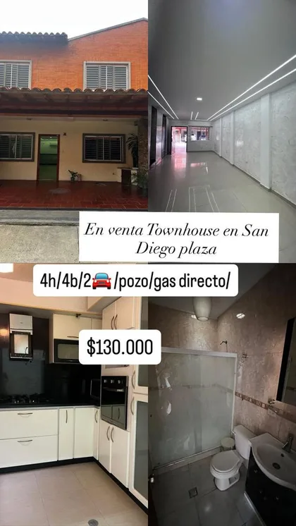 Townhouse en San Diego Carabobo — USD 130.000