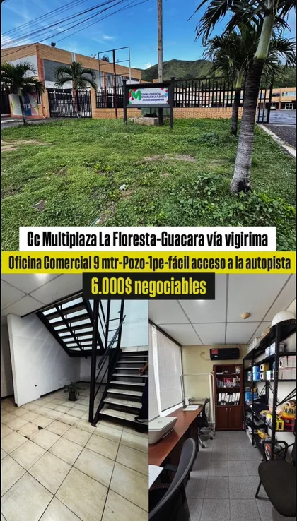Oficina en C.c multiplaza La floresta, Guacara, Vía Vigirima — USD 6.000