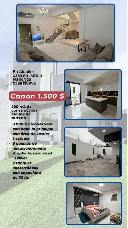Casa en Jardín Mañongo — USD 1.500