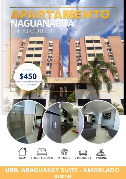 Apartamento en Urb. Araguaney Suites, Naguanagua — USD 450