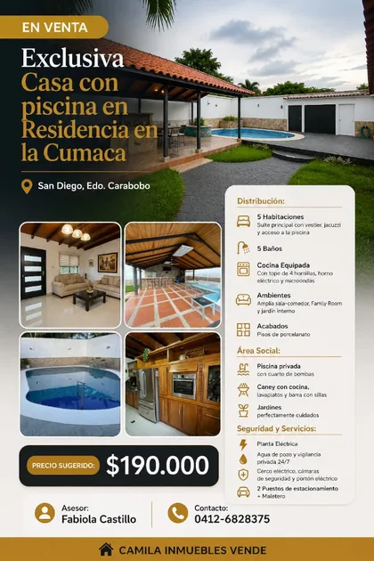 Villa en Via La Cumaca, San Diego — Precio a consultar