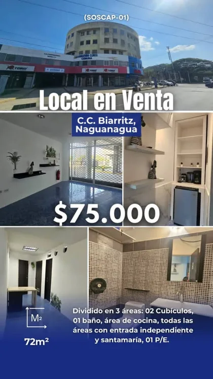 Local en C.C. Biarritz, Naguanagua — USD 75.000