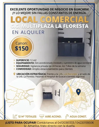 Local en Multipieza La Floresta, Guacara — USD 150