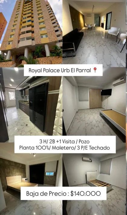 Apartamento en Urb El Parral — USD 140.000