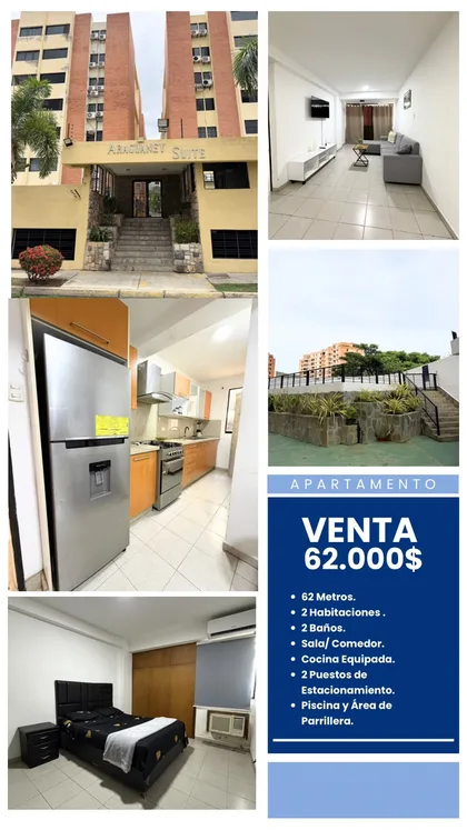 Apartamento en Residencias Araguaney Suite Tazajal - Naguanagua — USD 62.000