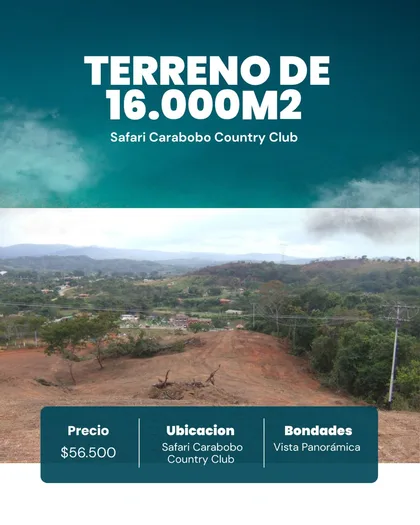 Terreno en Safari Carabobo Country Club — USD 56.500