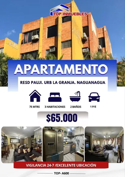 Apartamento en URB LA GRANJA. NAGUANAGUA — USD 65.000